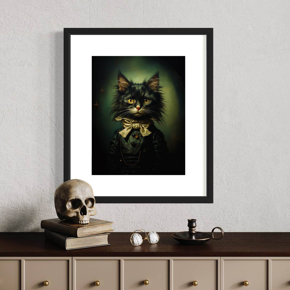 Salty Alyce - Wholesale Art Print - Gentleman Cat Vintage Portrait Wall Art 31AS3