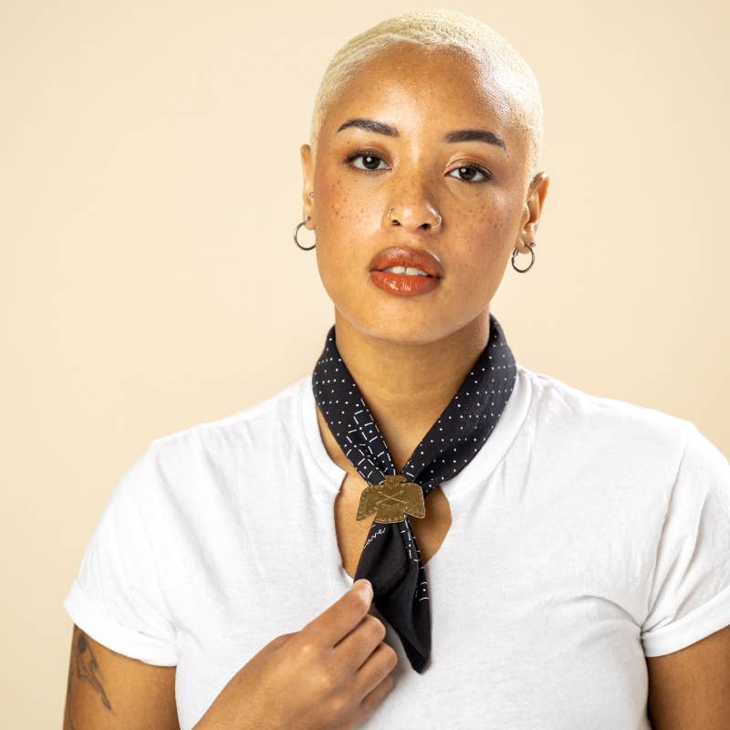 Jenni Earle - Wholesale Bandana - Women's - large brass thunderbird bandana slide3