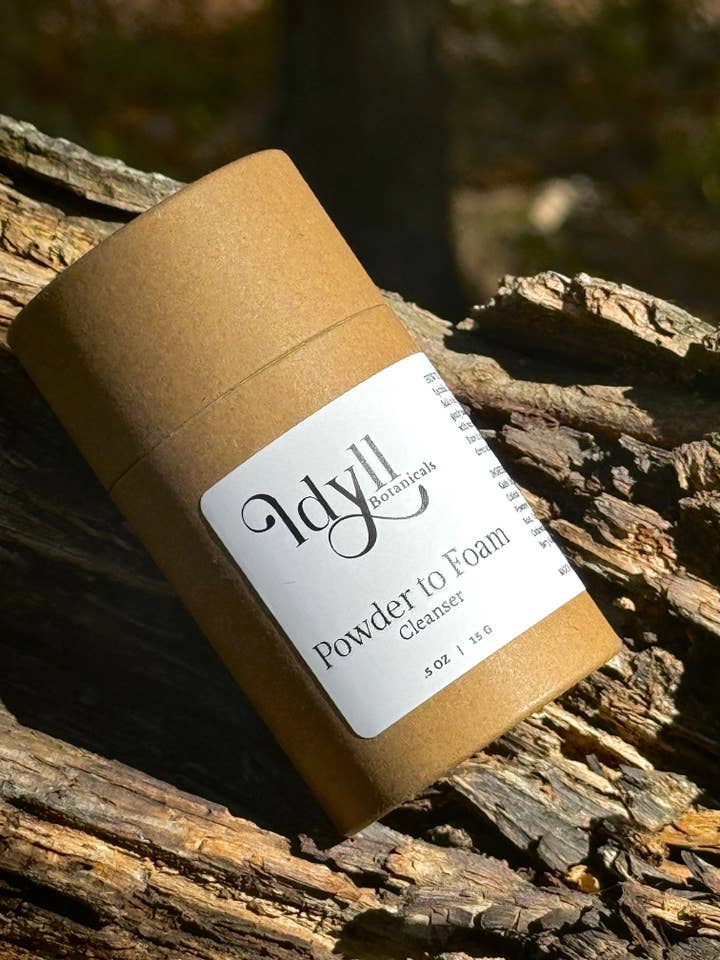 Puder-zu-Schaum-Reiniger für den Großhandel von Idyll Botanicals
