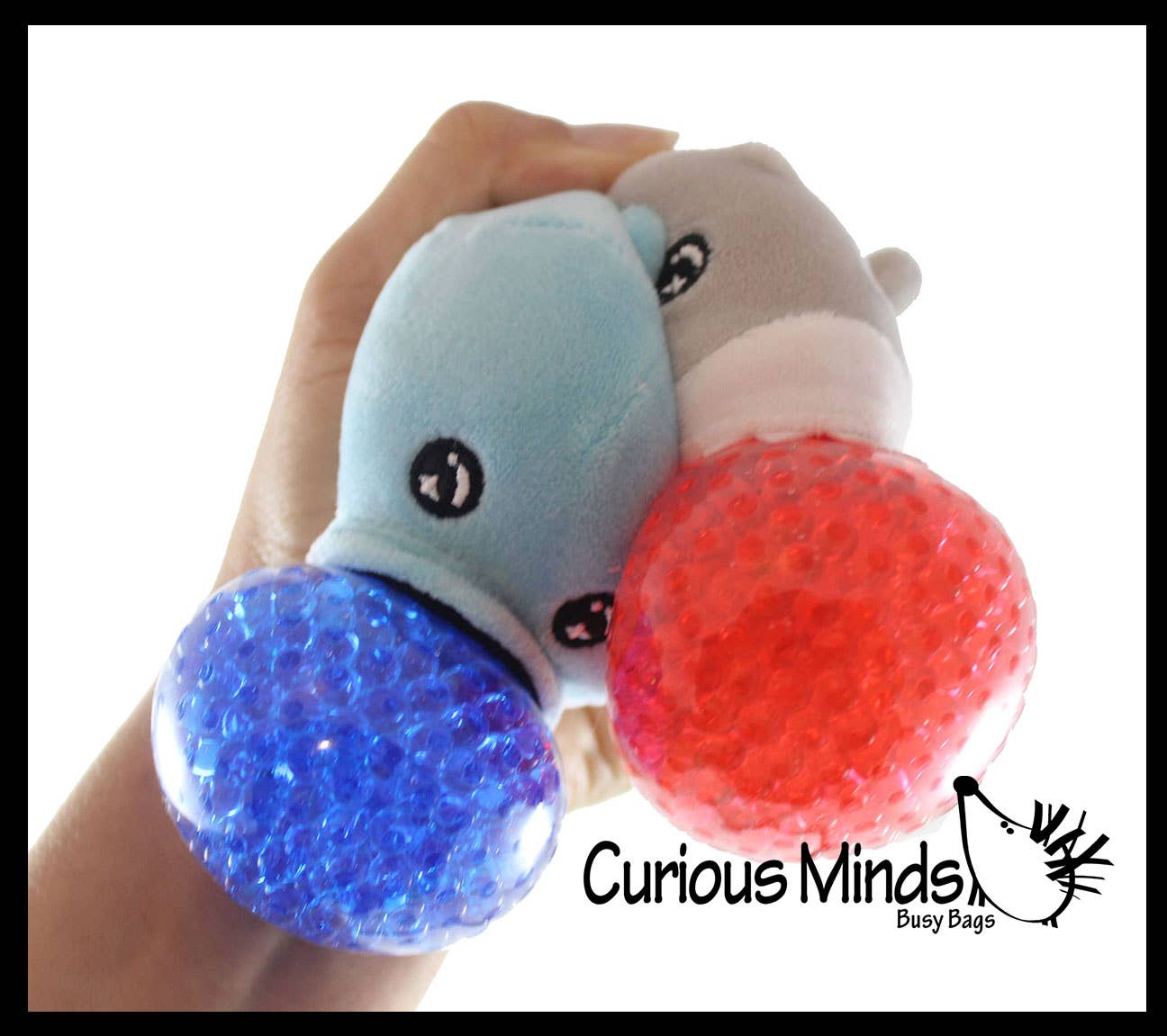 Curious Minds Toys - Wholesale Squishy Toy - Kids & Baby - 1 Plush Ocean Sea Animal Water Bead Filled Squeeze Stress Ba3