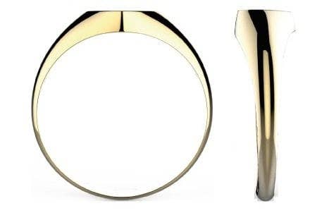 Zahav Jewelry - Wholesale Signet Ring - 14k Solid Gold | Signet Ring | Dainty ring | 14k Solid Gold Ring | Size 3 Ring I Gold Jewelry I Fashion Jewelry2