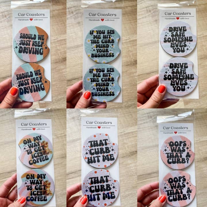 White House Co - Wholesale Car Coaster - Unisex - Car Coasters