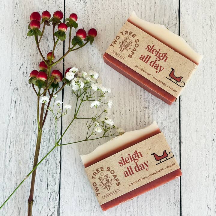 Two Tree Soaps - Wholesale Bar Soap - Sleigh All Day - Natural Handmade Bar Soap
