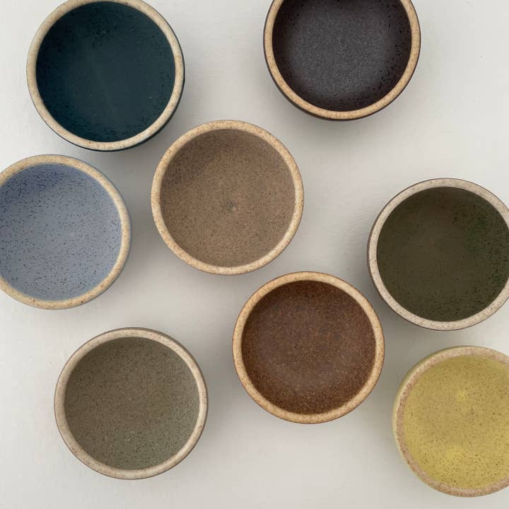 fort & field - Wholesale Condiment/Dip Bowl - Handmade 2" ceramic round itty bitty condiment dish 10 color