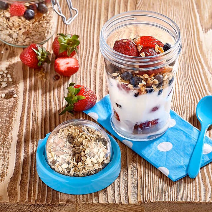 Hakan - Wholesale Food Storage Container - Cereal On the Go Cup, Meal Prep Container, 15 oz
