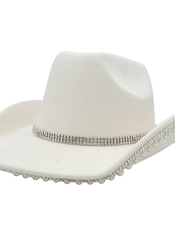 RHINESTONE BÅND OG COWBOYHAT I BUNDEN for engroshandel hos Shop Neighbors