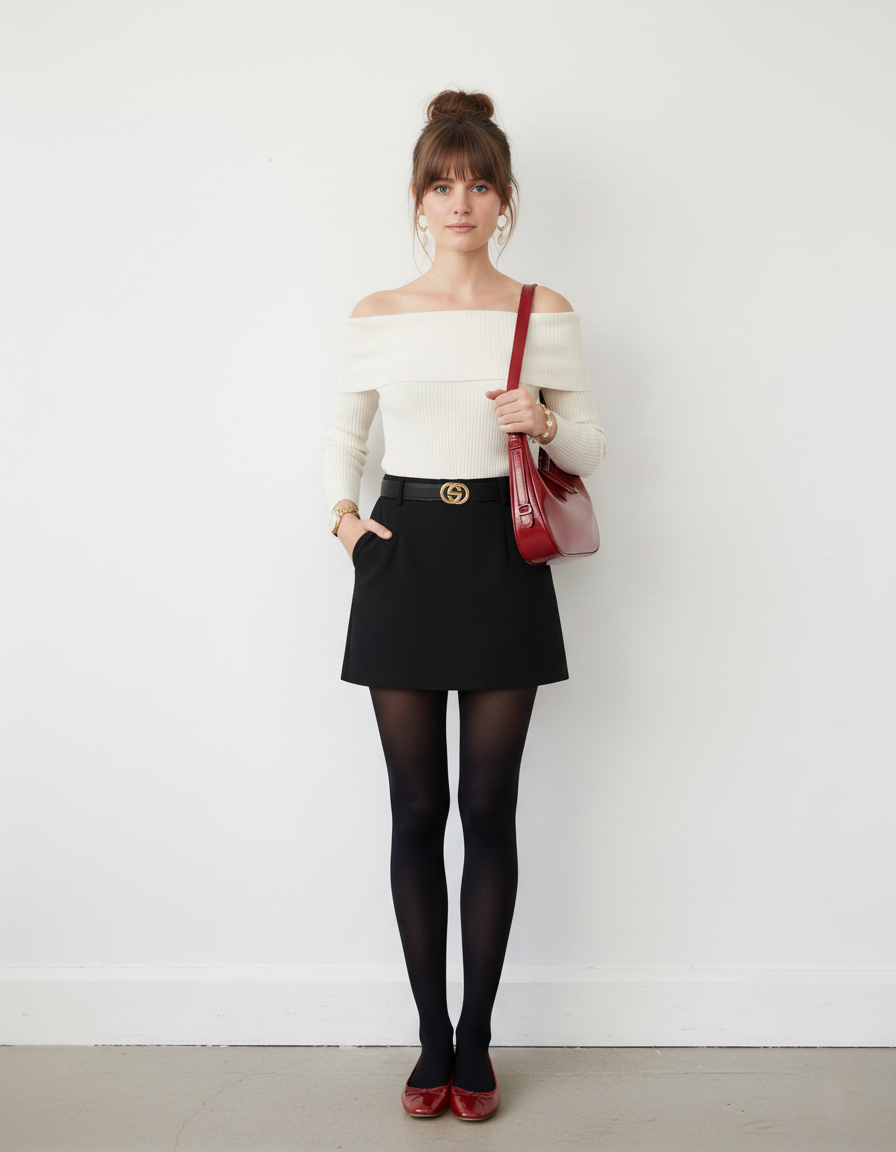 Most Wanted USA – Engroshandel Bælte - Dame – Syet rent bælte med sammenlåsningsspænde3