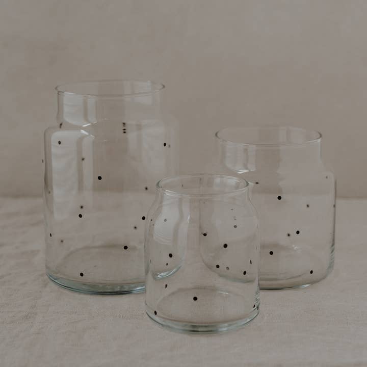 Eulenschnitt - Wholesale Vase - Glass vase with dots (VE = 6 pieces)4