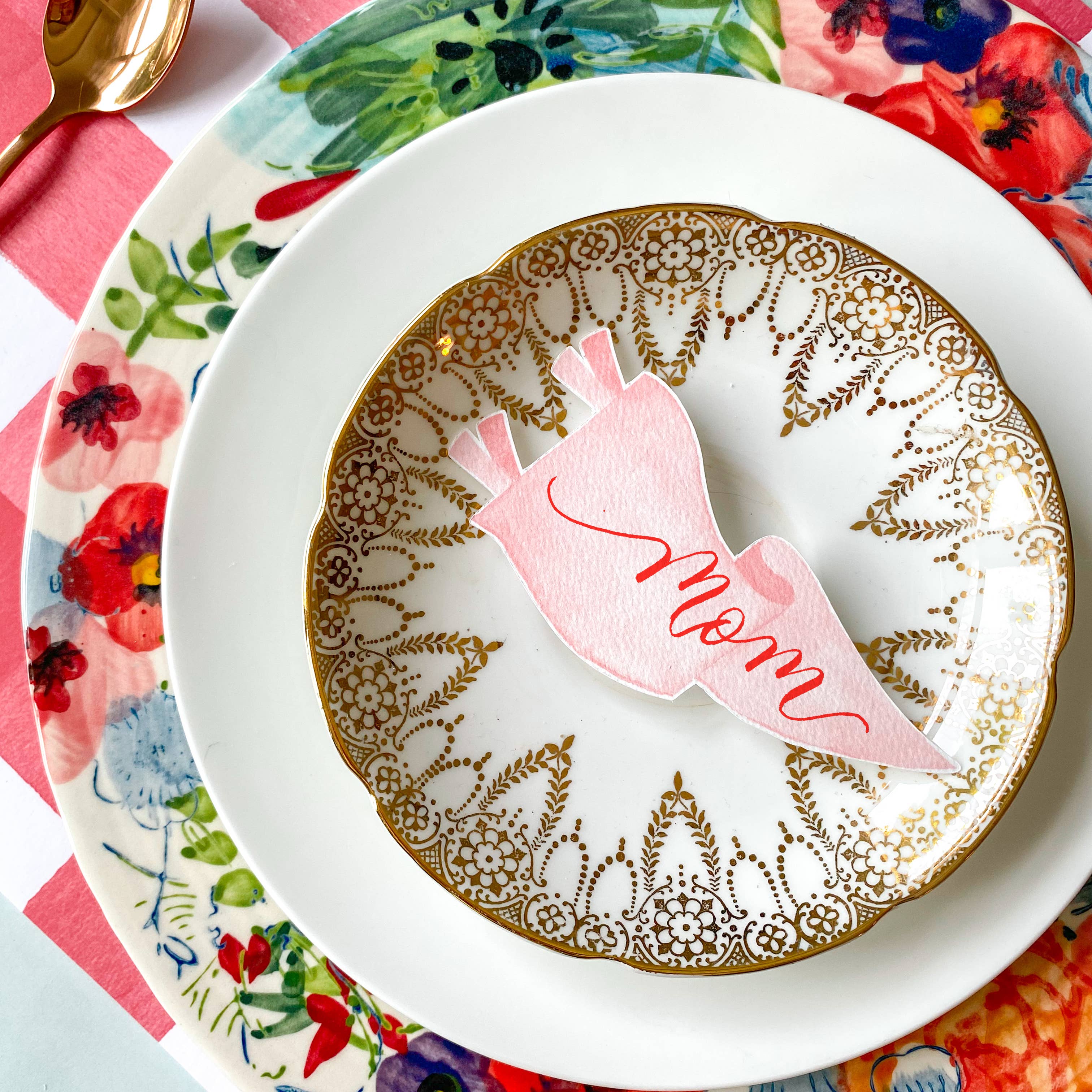 Cami Monet - Vendita all'ingrosso Tovagliette monouso - Tovaglietta a quadretti, colore: Rosso1