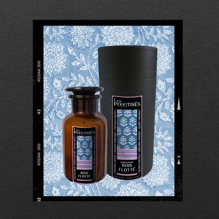 LES POÉTISÉS - Wholesale Jar/Filled Candle - APOTHECARY SCENTED CANDLE | DRIFTWOOD | INDIAN BLOCKPRINT1