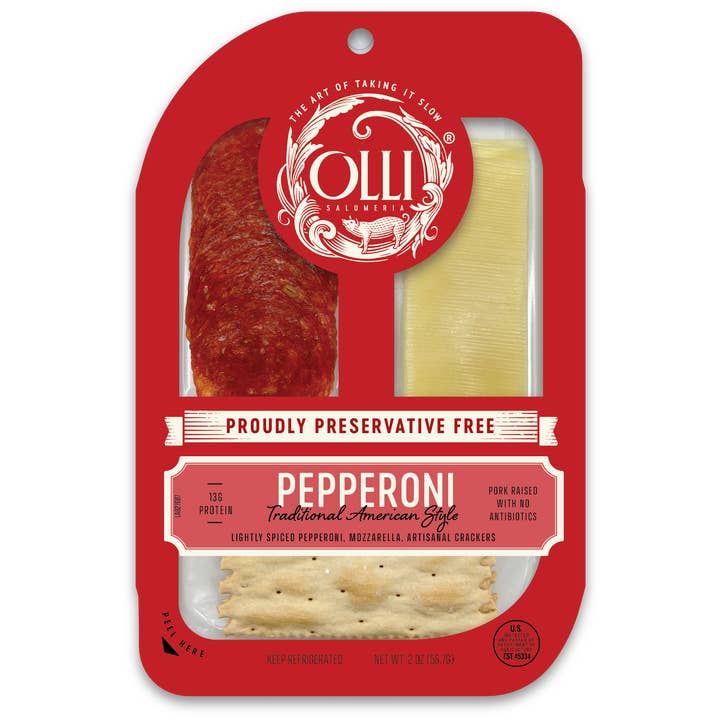 Olli Salumeria Americana - Wholesale Salami - Olli Pepperoni & Mozzarella Snack Pack0