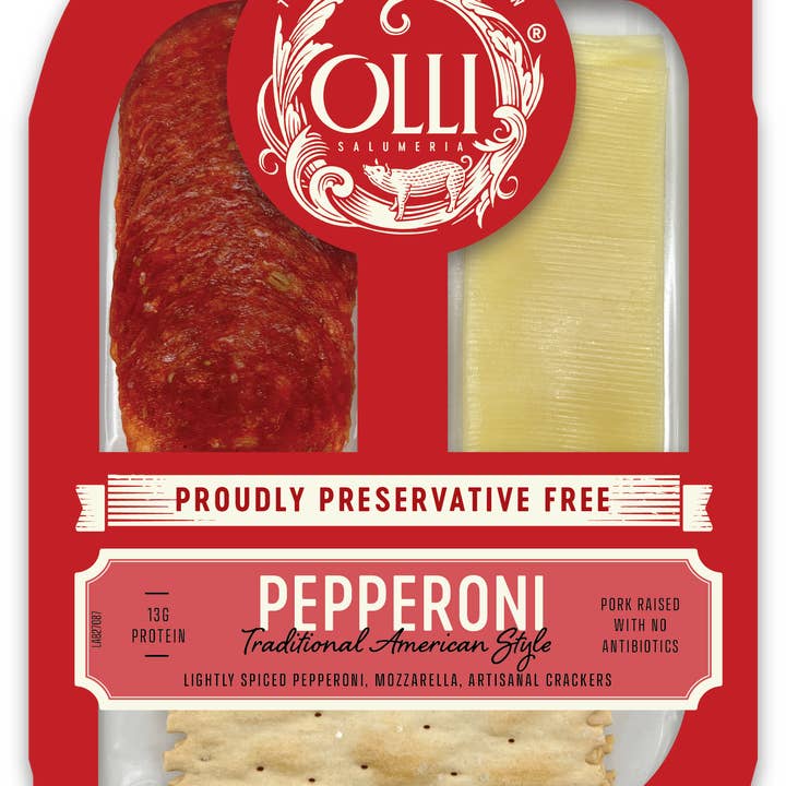 Olli Pepperoni & Mozzarella Snack Pack for wholesale by Olli Salumeria Americana