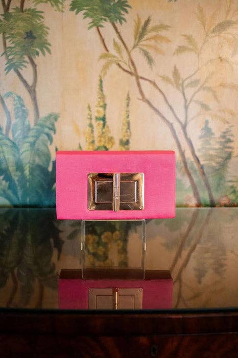 Lisi Lerch – wholesale Kuvertväska - Dam – Lillian Clutch - Rosa Faille3