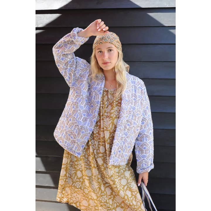 B A O B A B - Mode - Wholesale Jacket - Women's - FESHYA Short Quilted Jacket blue3