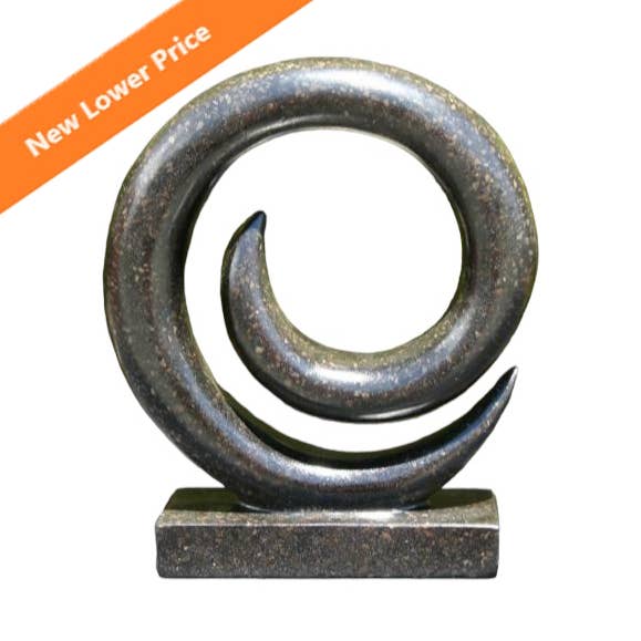 Tourbillon Koru Noir Terrazzo 25 cm pour la vente par Mt Meru Wholesale