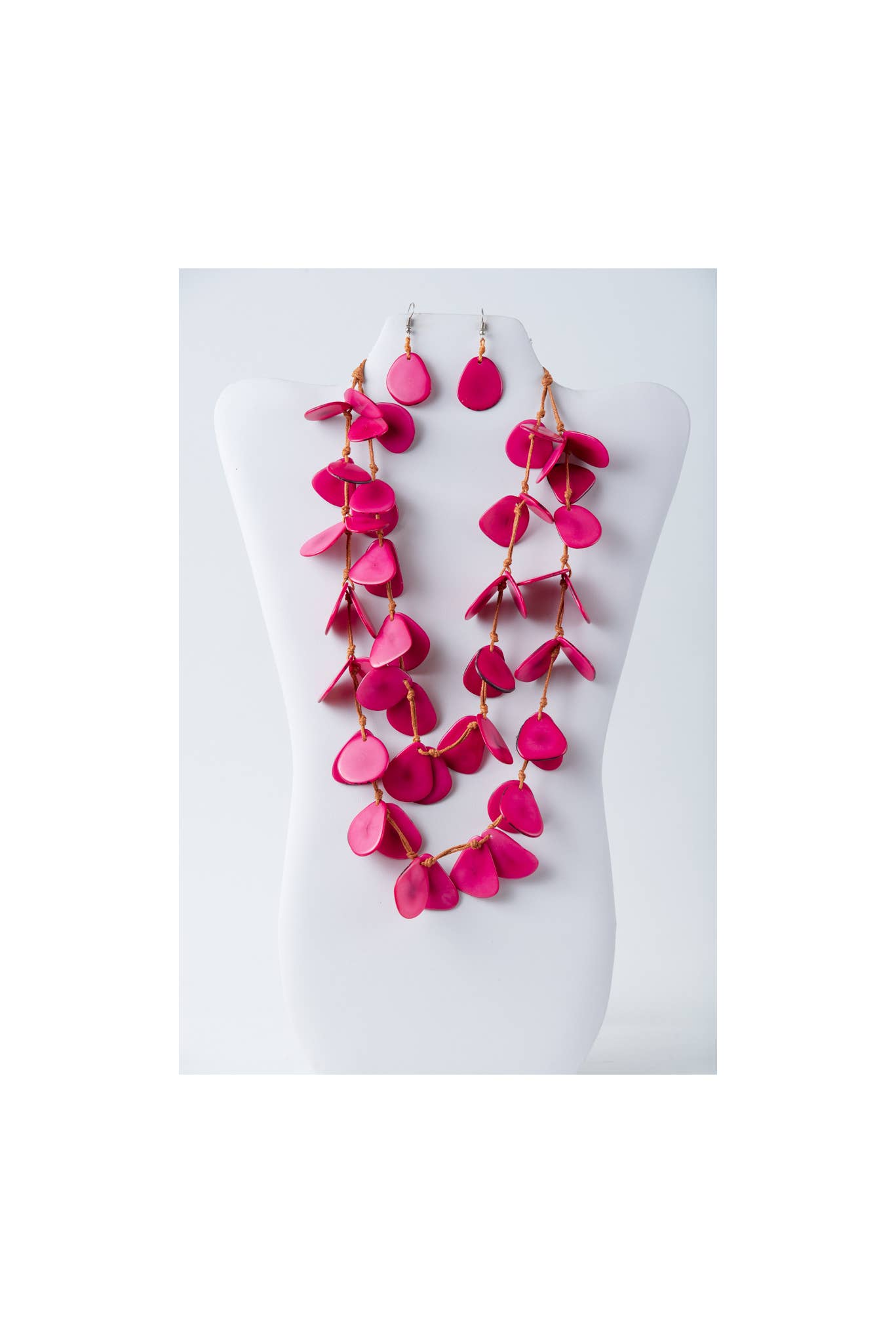 TaguArtsy – wholesale Smycken – Nola kronblad lång Tagua halsbandsuppsättning12