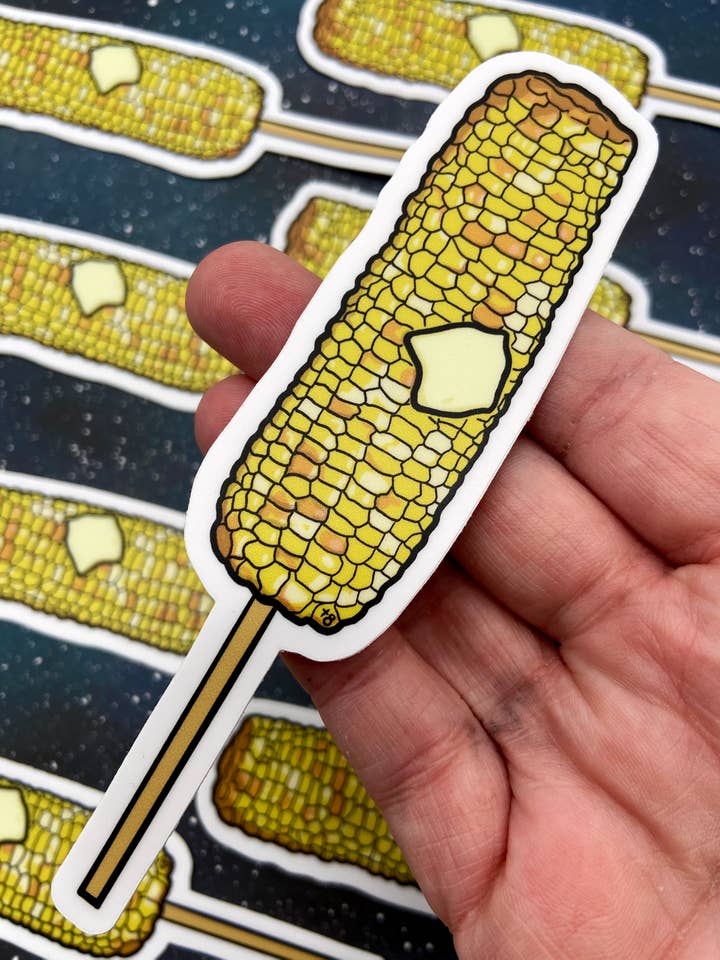 Sticker en vinyle - It's Corn ! pour la vente par The Red Swan Shop