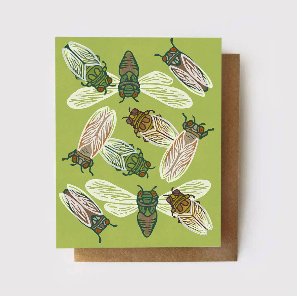 Root & Branch Paper Co. - Wholesale Everyday Greeting Card - Everyday Green Cicada Card