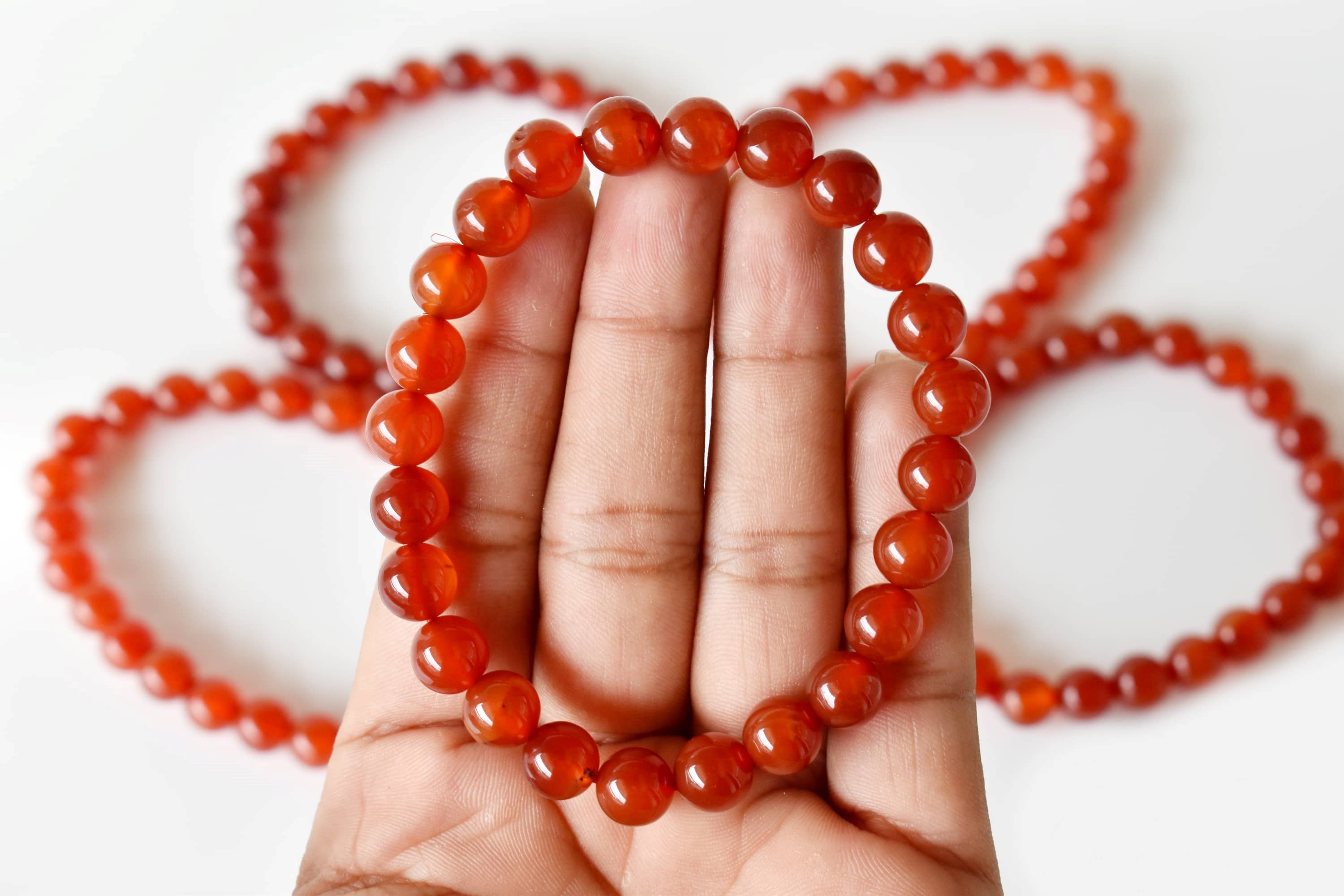 Soothing Crystals - Wholesale Beaded Bracelet - Healing Bracelet | Red Onyx | Gemstone Bracelet2