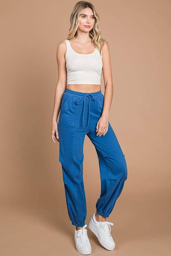 Culture Code - Vente Pantalon de survêtement/de jogging – femme - CFP1937 - JOGGING CARGO EN MOLLETON8