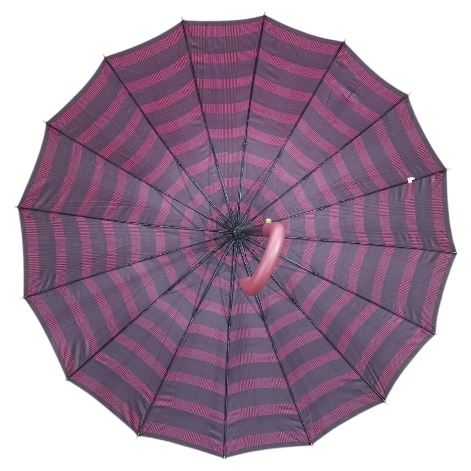 Superbia - Wholesale Umbrella - Men's - Large Auto Opening 16 ribs Checked Print Long Stick Umbrella1