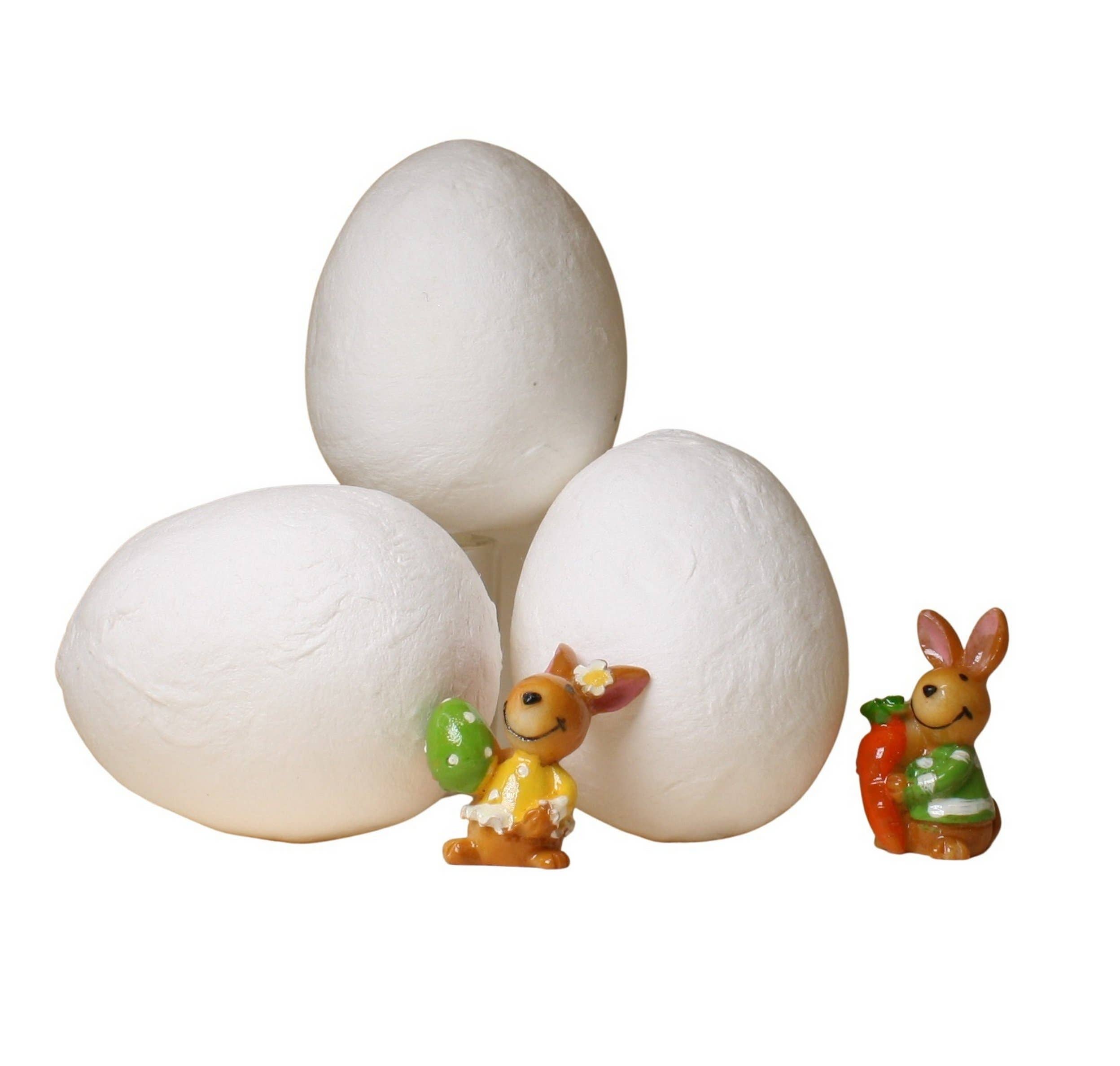   Large White Spun Cotton Eggs, 6-Pack for wholesale on Faire3