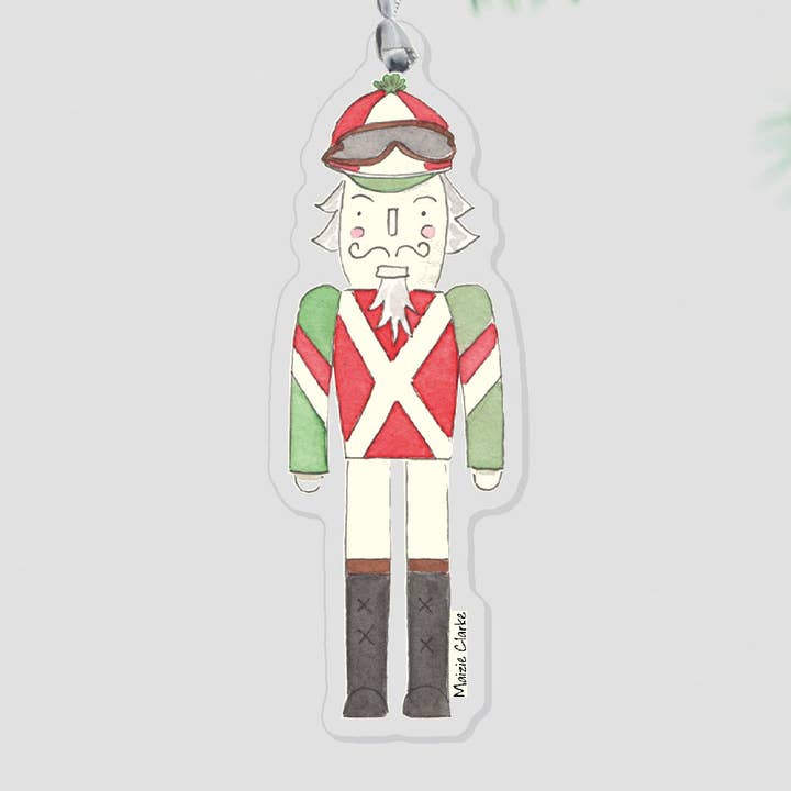 Adorno de Acrílico Cascanueces Jockey para venta al por mayor de Maizie Clarke LLC