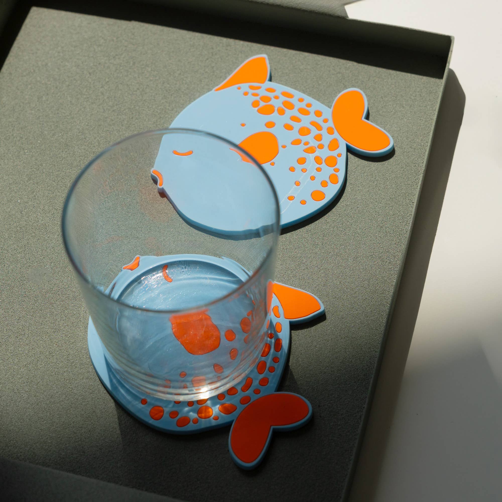 Helio Ferretti - Wholesale Coasters - PACK OF 4 PUFFERFISH COASTERS HF0