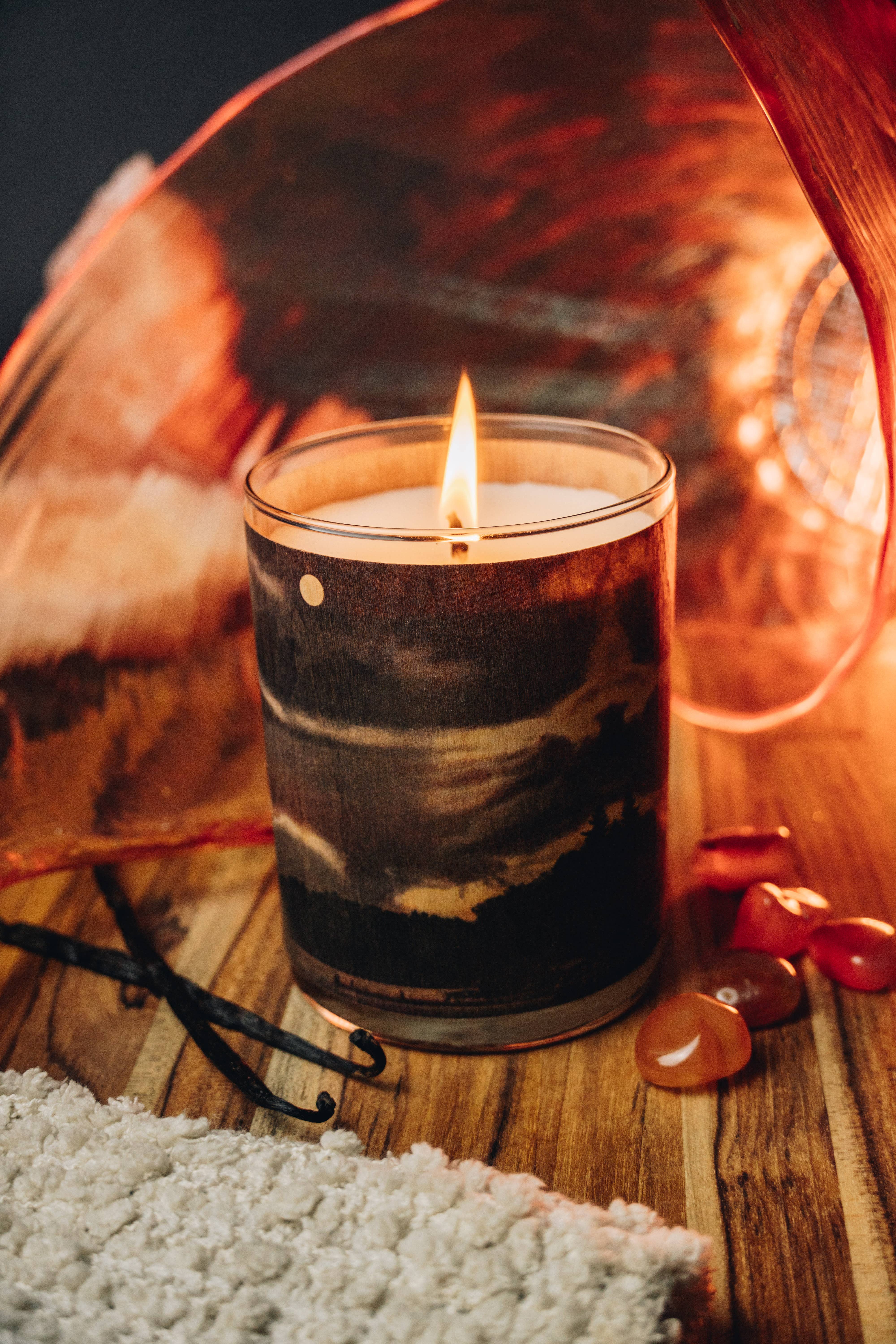 Spitfire Girl - Wholesale Jar/Filled Candle - No 3 Orris And Amber Wood Wrapped Candle5