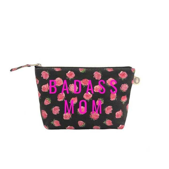 Maquillage floral noir - Pink Badass Mom pour la vente par Quilted Koala