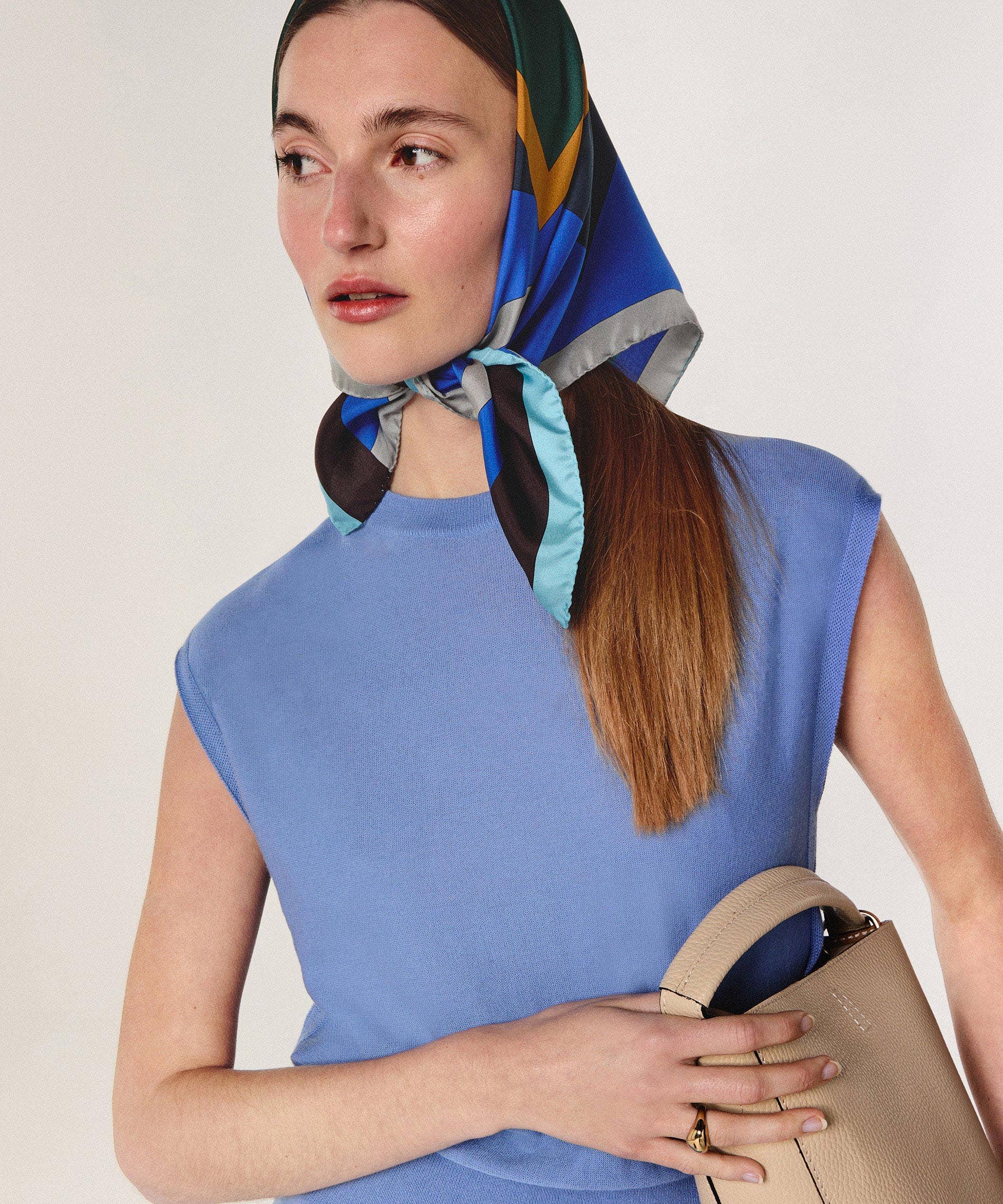 Rodier - Wholesale Scarf - Women's - Geometric silk square12