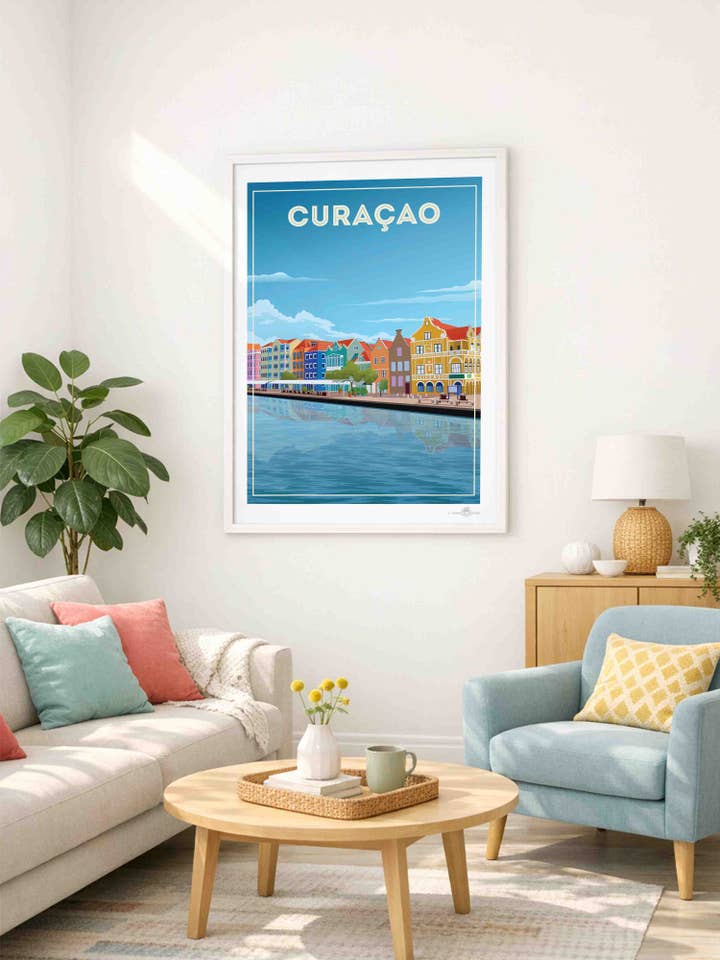Curaçao Reispromotie Posterafdruk voor wholesale door Paradise Posters