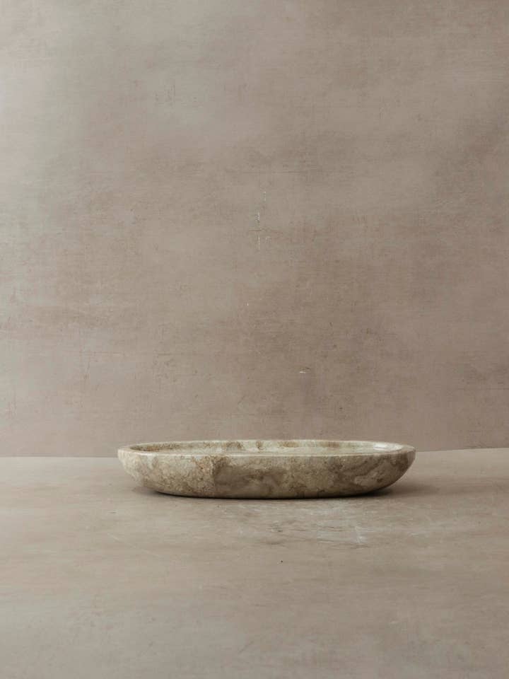 Handmade Marble Oval Dish No 1 for wholesale by Botanical Boys