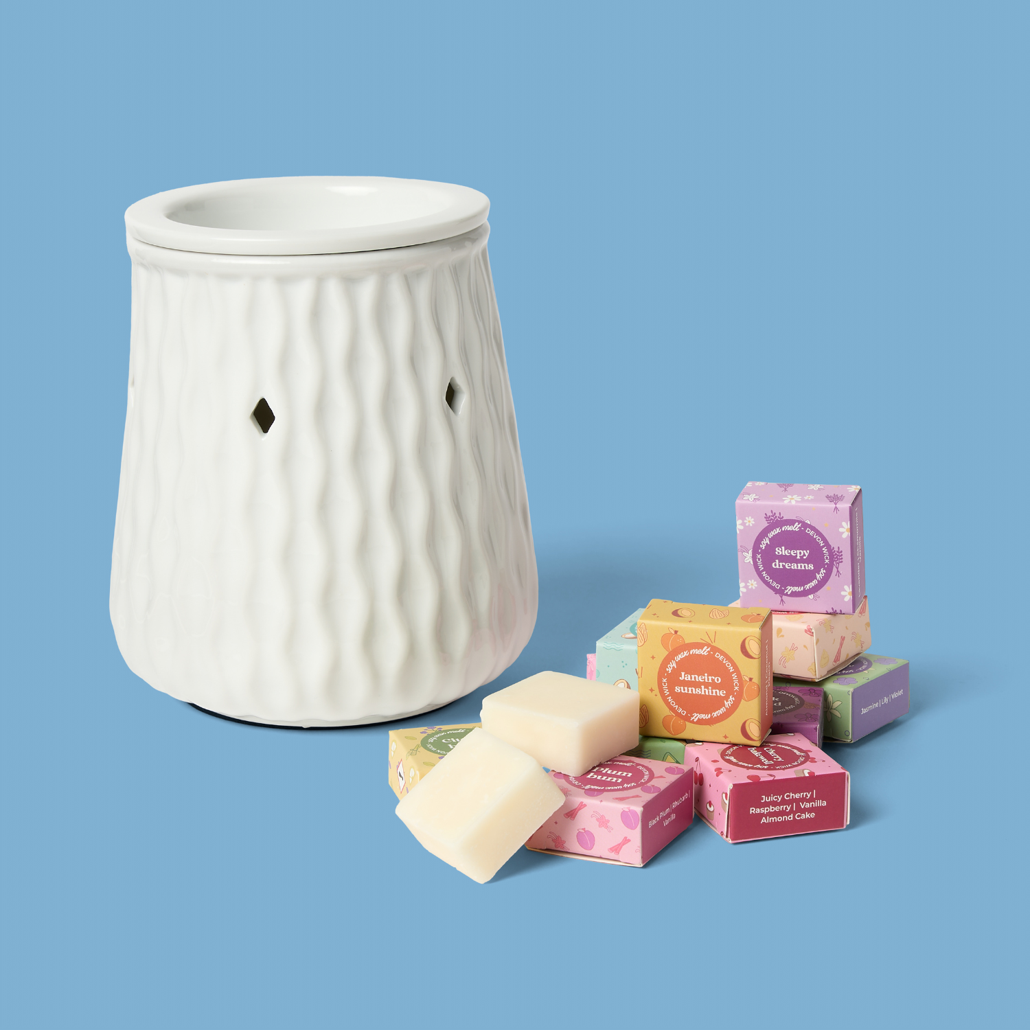 Devon Wick – wholesale Wax melt – The ULTIMATE Wax Melt Snap Bar 50 x Samples Box10