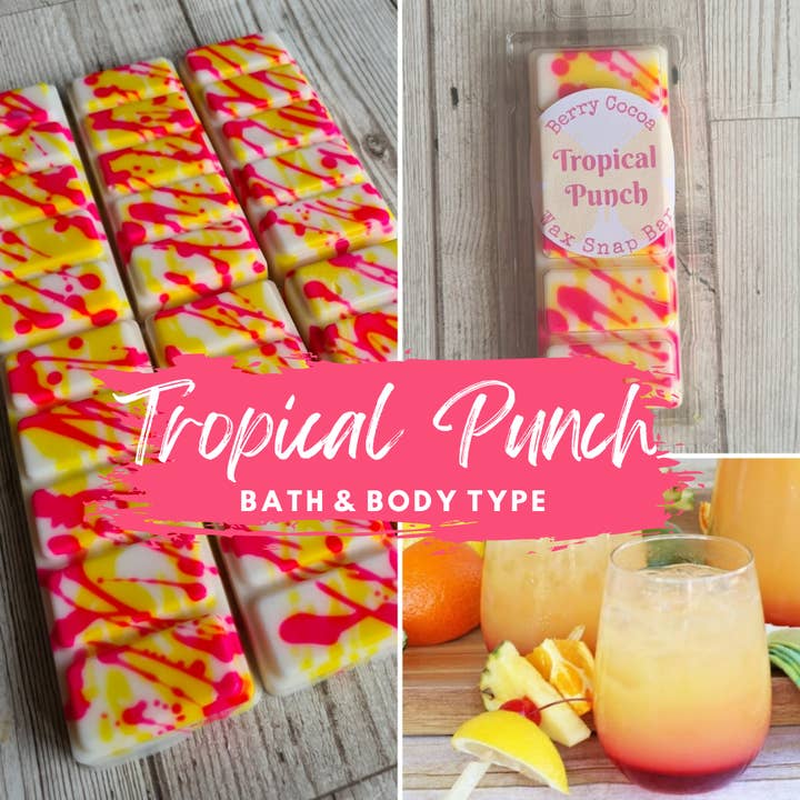 Tropical Punch for wholesale by Berry Cocoa Handmade Wax Melts