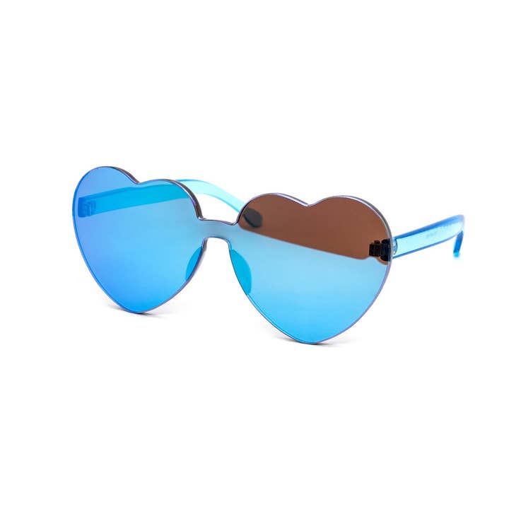 Still Friday - Vente Lunettes de soleil – femme - Lunettes de soleil sans monture en polycarbonate avec miroir de couleurs assorties6