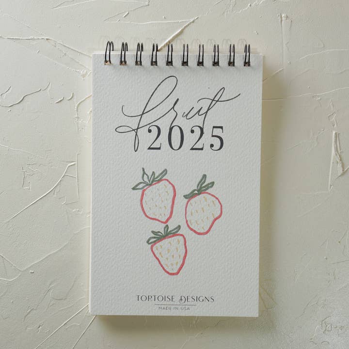 Fruit Calendar 2025 for wholesale by Tortoise Designs