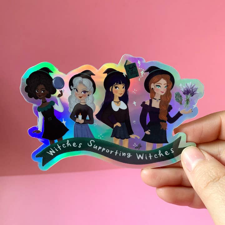 Witches Supporting Witches Sticker for wholesale by Besitos & Giggles Creations