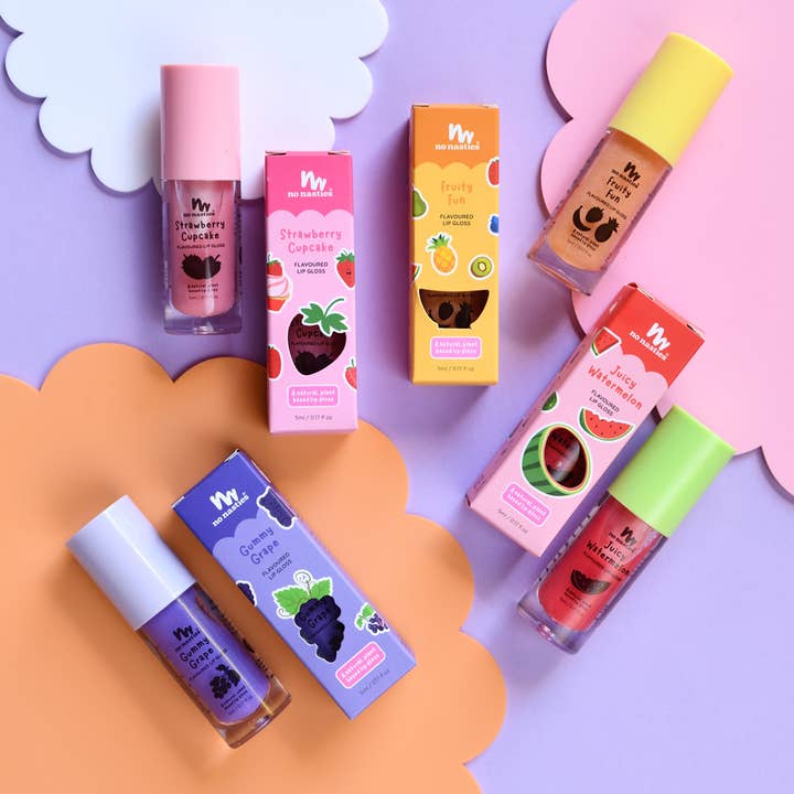 no nasties kids - Wholesale Lip Gloss - Kids - Natural Kids Lip Gloss Wands - Multiple Flavours available