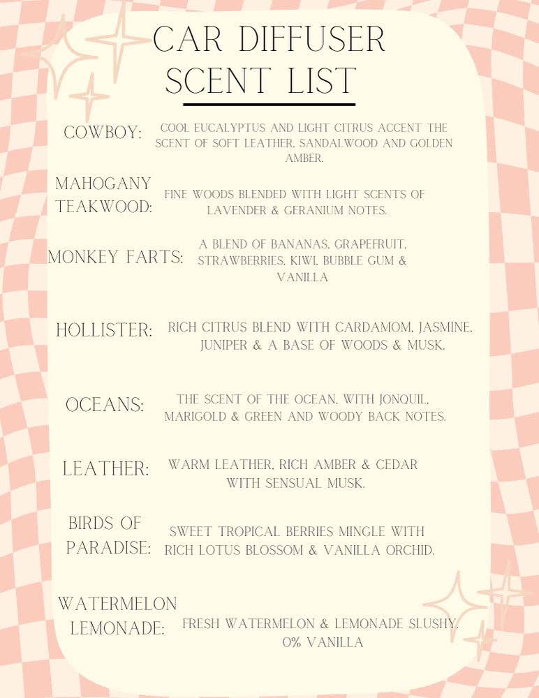 P&PD Wholesale - Wholesale Car Freshener - Women's - Oceans Car Diffuser1