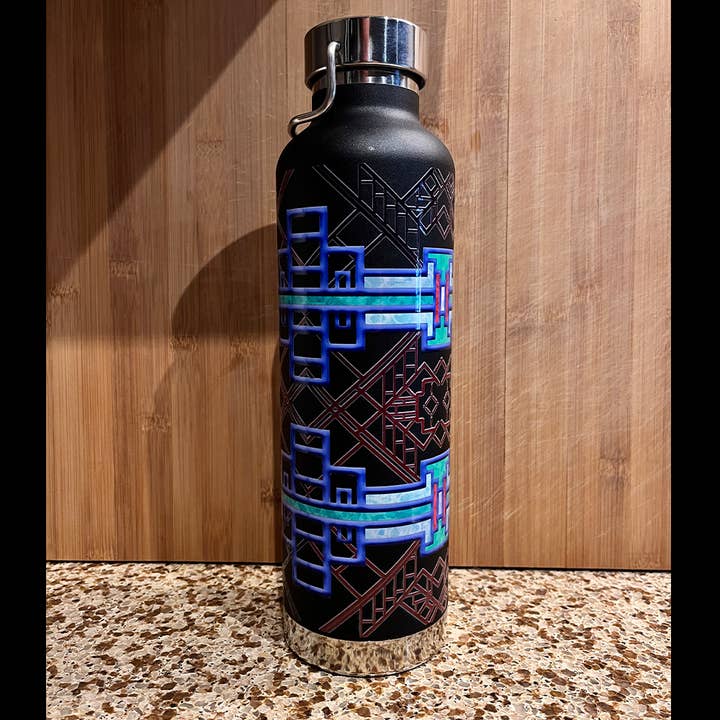 Spirited Speakeasy - Art Deco - Water Bottle for wholesale by Art by iamkobold