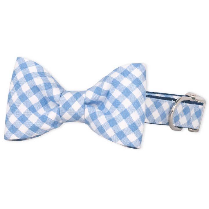 Crew LaLa – wholesale Halsband - Hund – Periwinkle Picnic rutig fluga hundhalsband