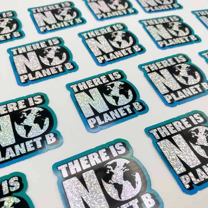 Shannon Segelsky Creative - Wholesale Sticker - There's No Planet B - Glitter - Vinyl Sticker4