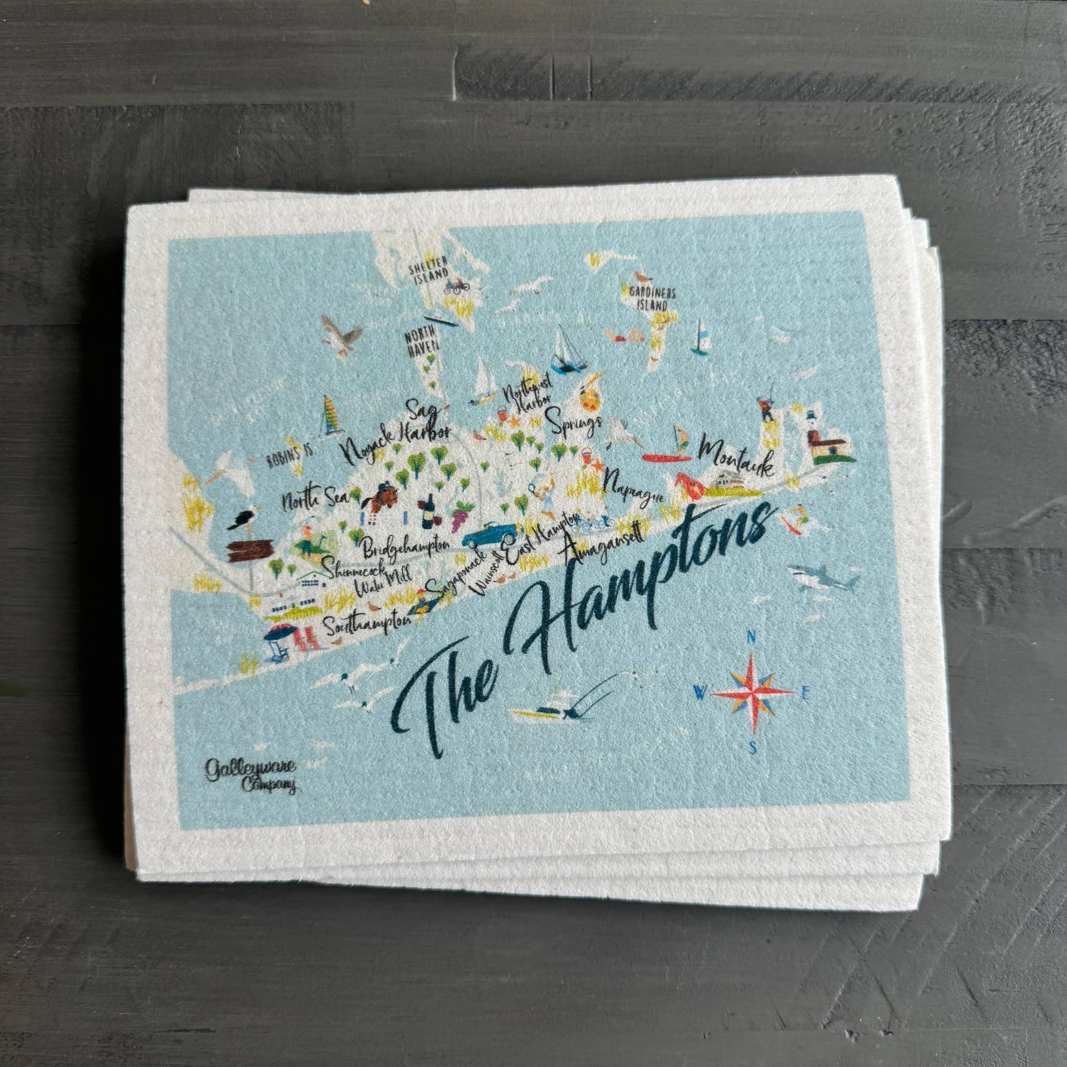 Galleyware - Vente Torchon - Serviette suédoise The Hamptons0