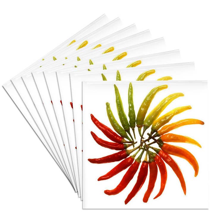 3dRose, Red Hot Chili Peppers - chili, chili pepper, chilli, chilli peppers, pepper, peppers, red, Coaster for wholesale by 3dRose