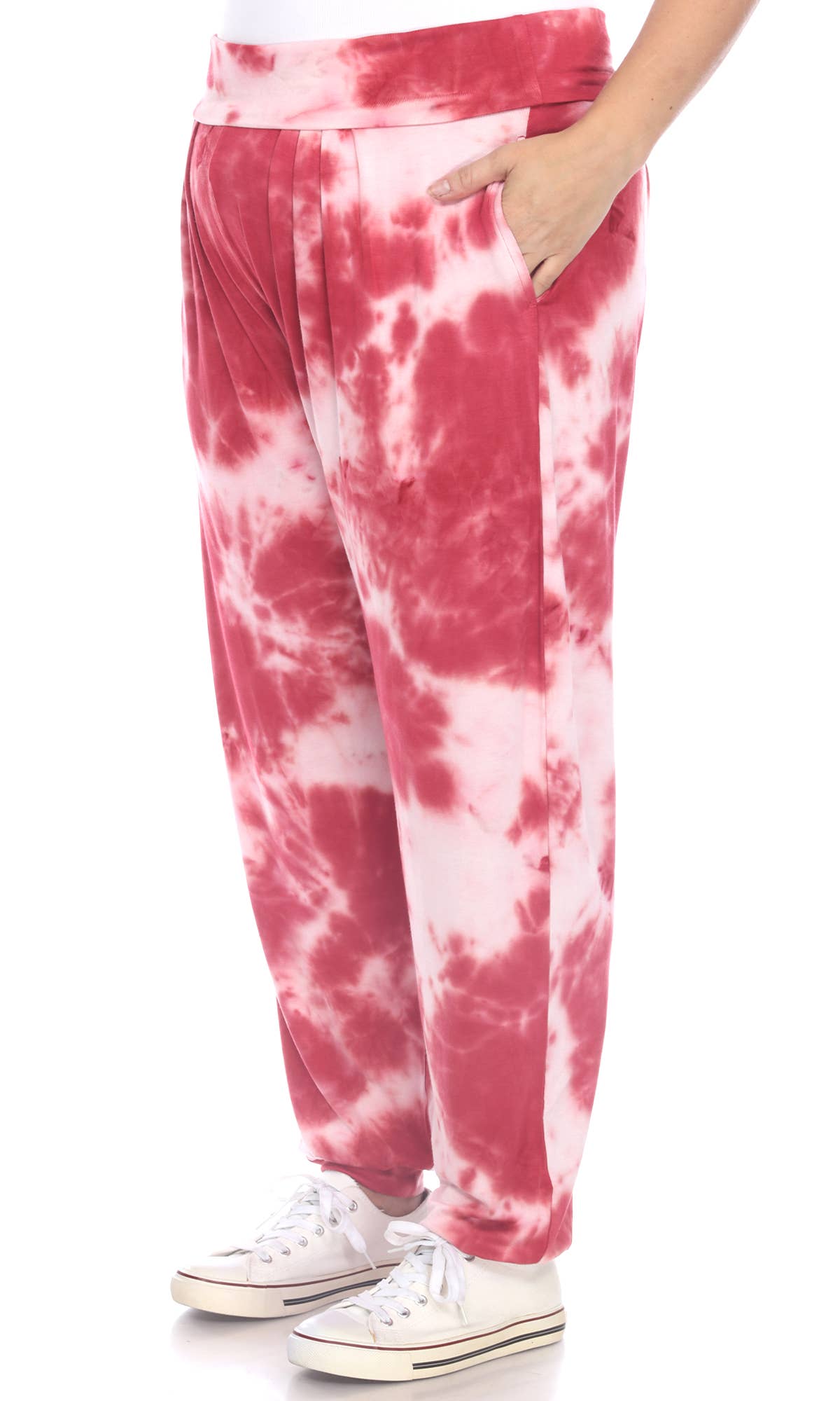 WHITE MARK - Venta al por mayor Pantalones - Mujer - MÁS EL TAMAÑO DE LAZO DYE HAREM PANTALONES13