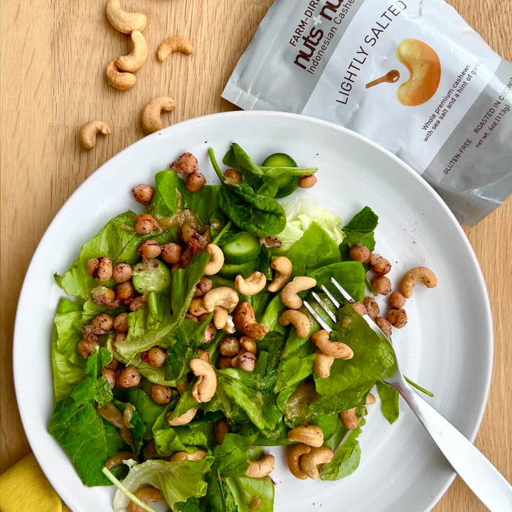 Nuts+Nuts - Wholesale Nuts - Lightly Salted Indonesian Roasted Cashews 4 Oz 3