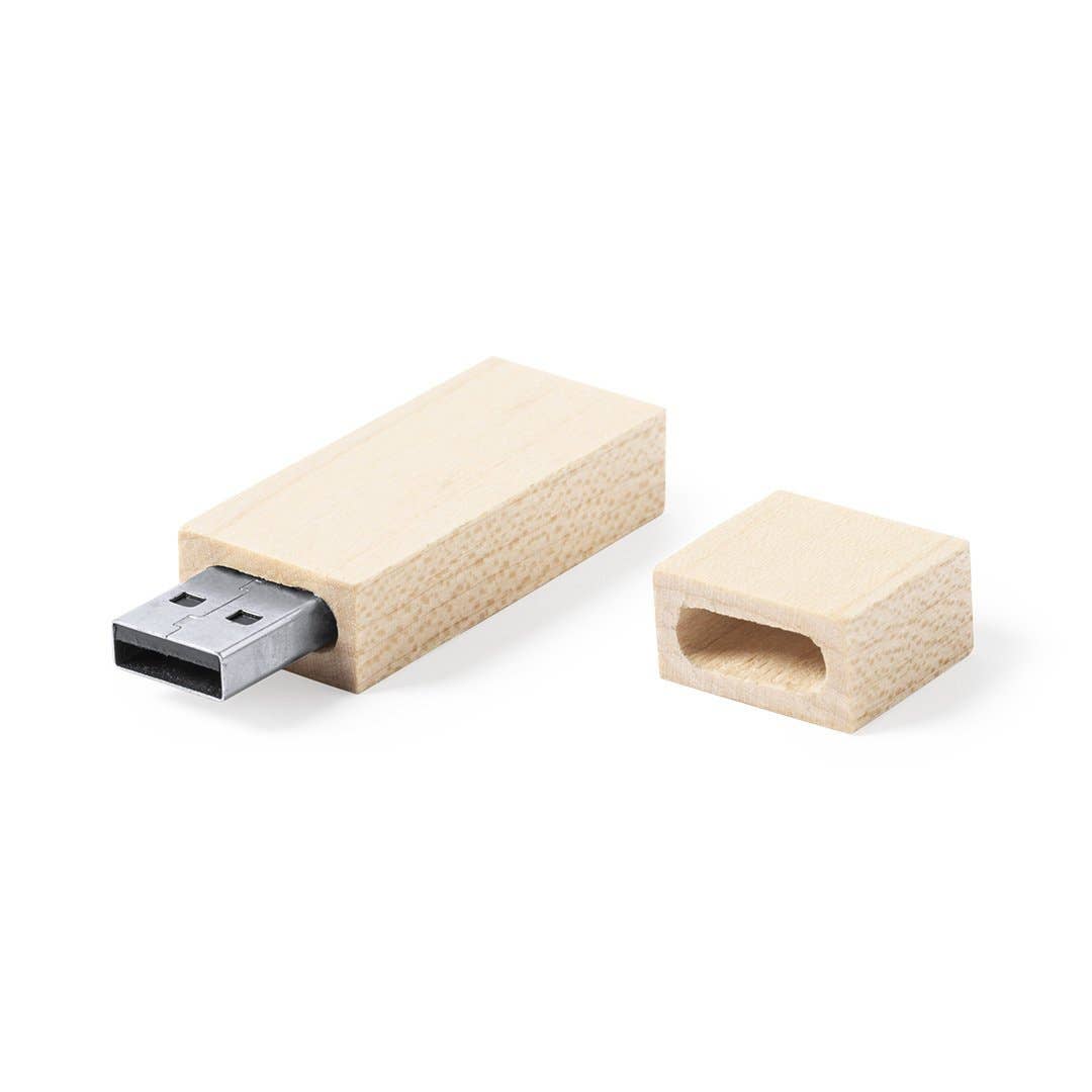 Ekoobou - Vendita all'ingrosso Chiavetta USB - Chiavetta USB Nokex 16 GB in legno con cappuccio di chiusura0