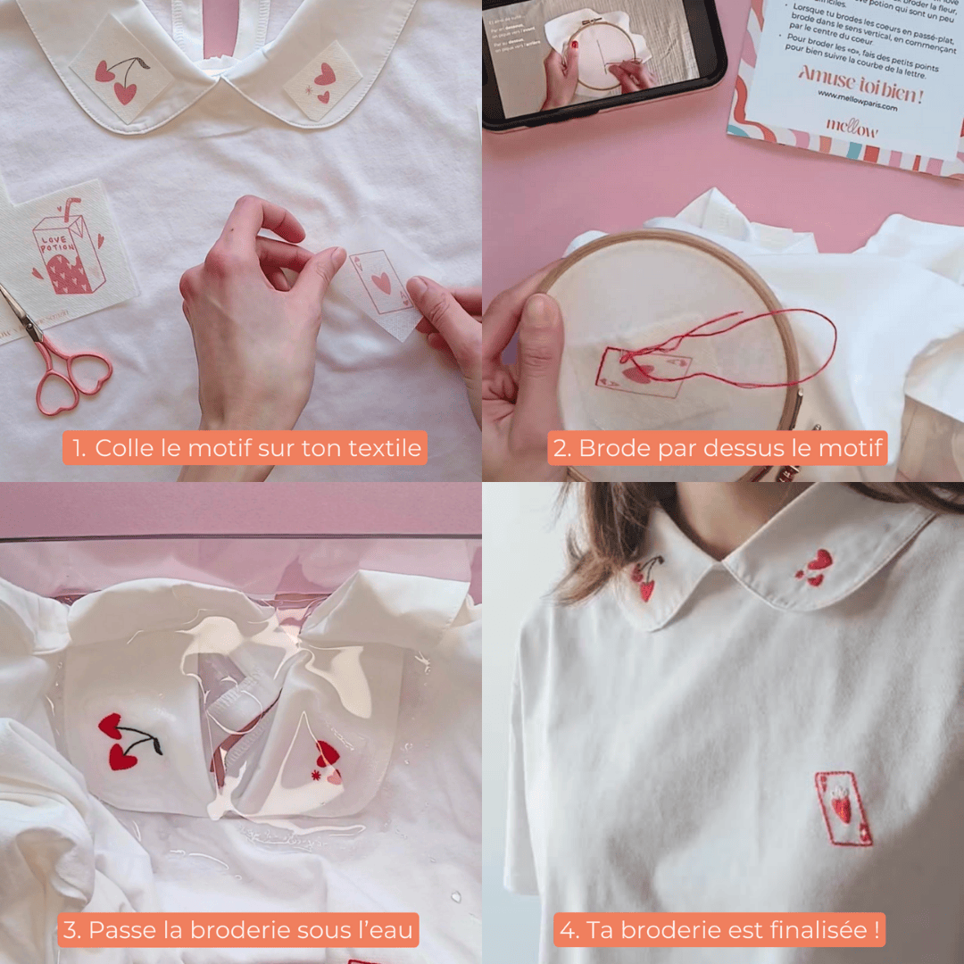 Mellow - Wholesale Craft Sewing Kit - Best of the 90's Mixtape Embroidery Kit by Limistic3