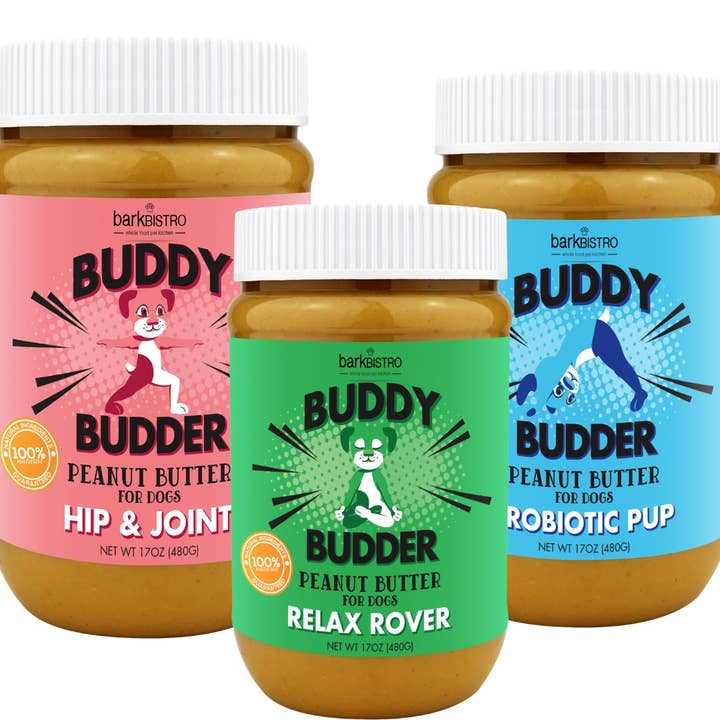 Dog Peanut Butter Buddy Budders Combo Pack - 12 pack for wholesale by Bark Bistro